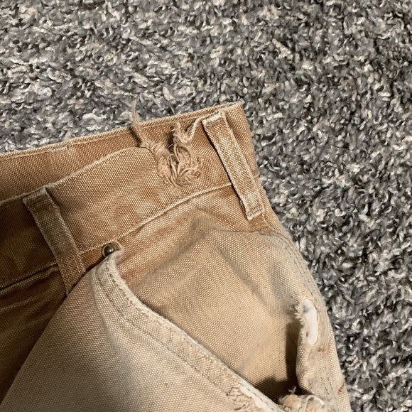 34x30 Carhartt Work Worn Perfectly Thrashed Pants - Picture 9 of 12